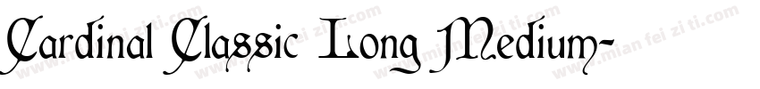 Cardinal Classic Long Medium字体转换